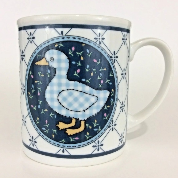 Faux Calico Patchwork Duck Mug - Gag Gift / White Elephant - Picture 4 of 4